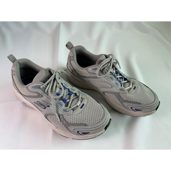 Skechers Go Run Consistent Running Shoes Air Cooled Goga‎ Mat Men's Gray Size 9 - Picture 2 of 14